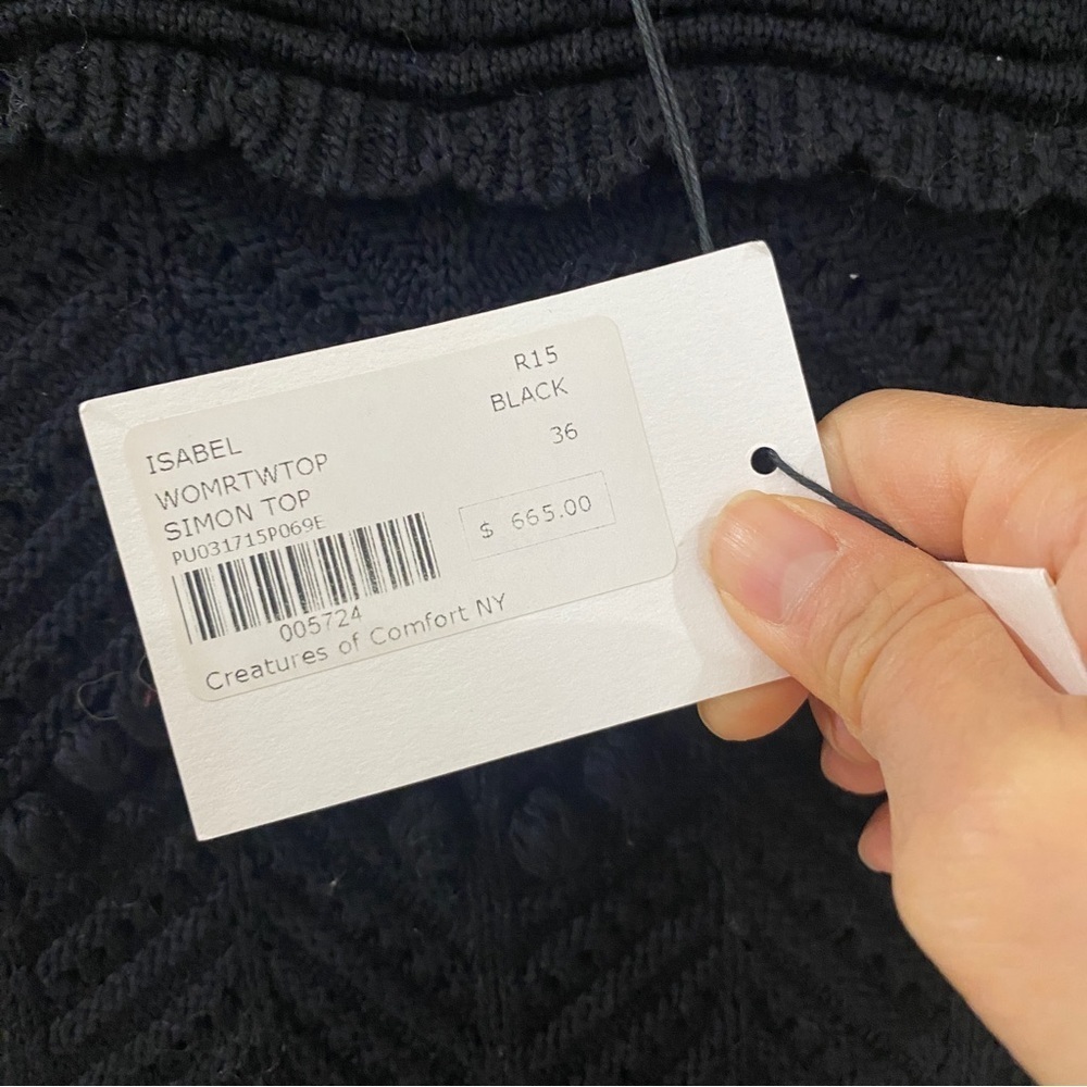 Isabel Marant Etoile knit 3/4 sleeve top sweater - Picture 5 of 14